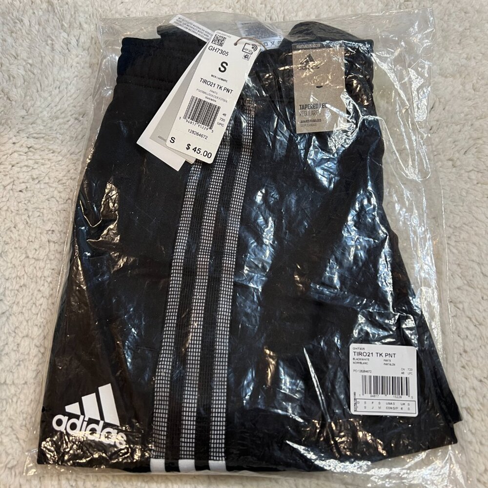 Adidas Men's Track Pant, Size S, Black, GH7305 - Picture 2 of 7